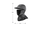 Miniatyrbillede 2 af 10: Full Face Cap Cykling Balaclava SORT Black