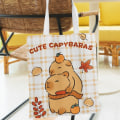 Pikkukuva 5 / 10: Kangaskassi Sarjakuva Capybara Tote 2 2 2