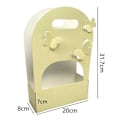 Miniatyrbillede 1 af 10: Foldbar Blomsterkasse Buket Indpakningsboks GUL ELLIPTISK Yellow Elliptic-Elliptic