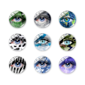 Miniatyrbillede 1 af 10: 20 stk trykt glas cabochons Swirl glas cabochons 20MMCOLOR 20mmColor random