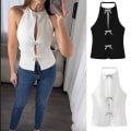 Pikkukuva 6 / 10: Strap Vest Ulkovaatteet Liivi VALKOINEN XS White XS