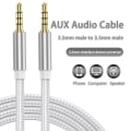 Miniatyrbillede 7 af 10: AUX Line flettet lydkabel GULD 1M 1M Gold 1m-1m