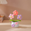 Miniatyrbild 1 av 7: Virkad stickad blomkruka Tulpanväxter i krukväxt 2 2 2