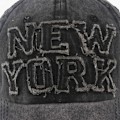 Pikkukuva 7 / 10: Kirjonta Baseball-lippikset Distressed Hole Haalistuneet hatut HARMAA grey