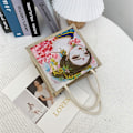 Miniatyrbillede 10 af 10: Flax Tote Bag Wrinkle Handbag 2 2 2