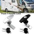 Miniatyrbild 9 av 10: Lastbil T-handtag Lås Trailer Spärr SVART Black