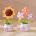 Miniatyrbilde 3 av 7: Heklet, strikket blomsterpotte Tulipanplanter i potte 3 3 3