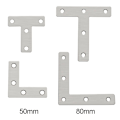 Miniatyrbillede 2 af 10: 10 STK Vinkel Hjørne Kode Beslag Stand SORT 80MM black 80mm