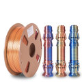 Pikkukuva 4 / 10: 3D Printing Silk PLA 3D Printer Filament Bundle KULTA/PUNAINEN Gold/Red