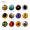 Miniatyrbilde 1 av 10: 20 stk/10 par Øyne Håndverk Øyne Puppet Crystal Eyes FARGE color random20mm