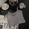 Miniatyrbillede 9 af 10: Tank Top Crop Tops SORT Black