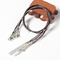 Miniatyrbild 1 av 8: 50st Halsband String Rep Läder Vaxad Cord Chain KAFFE Coffee