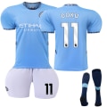 Miniatyrbilde 1 av 2: Manchester City Hjemme Fotballdrakt Barn 2024-2025 Nr. 11 Doku 16