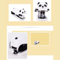 Miniatyrbild 7 av 8: Häftapparat Little Animal Panda Häftapparat Set Pappersbindning