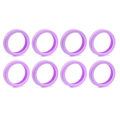 Pikkukuva 1 / 10: 8 kpl / set Matkalaukkujen pyörän kengät Matkalaukun pyörien suoja Purple 8Pcs-8Pcs