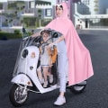 Miniatyrbilde 1 av 9: Lang regnfrakk regnfrakk ROSA Pink