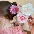 Miniatyrbild 10 av 10: Simulering Blomma Hår Klo Hästsvans Hårnål ROSA HÅRKLÄMMA pink hair clip-hair clip