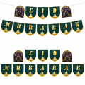 Miniatyrbillede 7 af 10: Eid Mubarak Banner Ramadan Dekoration GRØN
