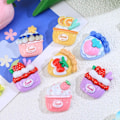 Miniatyrbillede 6 af 10: 10 stk Flatback Cabochons Resin Flatback 05 05 05