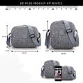 Miniatyrbild 2 av 10: Crossbody-väska Axelväska GRÅ 1 1 grey 1-1