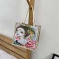 Miniatyrbillede 9 af 10: Flax Tote Bag Wrinkle Handbag 3 3 3