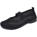 Miniatyrbillede 5 af 10: Kvinder Flats Sko Square Toe Single Sko SORT 39 black 39