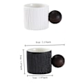 Pikkukuva 2 / 6: 2 kpl espressokuppeja minikuppeja teekuppeja Black&White 2Pcs-2Pcs