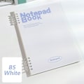 Miniatyrbillede 1 af 10: Ringbind Notesbog Løsbladsnotesbog HVID B5 White B5
