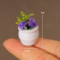 Miniatyrbillede 2 af 10: Dukkehus Miniature Plastic Simulation Vase GUL Yellow