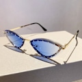 Miniatyrbillede 10 af 10: Cat Eye solbriller Indfattede skærme GRADIENT BLUE GRADIENT BLUE Gradient Blue