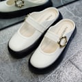 Miniatyrbillede 1 af 7: Flade Sko Loafers SORT STØRRELSE 40-41 Black Size 40-41