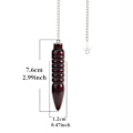 Pikkukuva 1 / 10: Luonnollinen puinen heiluri Reiki-heiluriipus C-CHAIN ​​C-CHAIN C-Chain