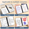 Miniatyrbilde 10 av 10: A4 Whiteboard Notebook Slettbar Whiteboard Draft SORT Black