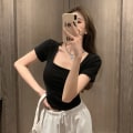 Miniatyrbilde 6 av 10: Dame T-skjorte Ensfarget skjorte HVIT 2XL White 2XL