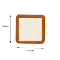 Miniatyrbillede 2 af 10: Smykkedisplaybakke Display Smykkedisplayplade HVID 10 X white 10 x 10 cm