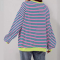 Miniatyrbillede 4 af 7: Dame oversize sweatshirt langærmet skjorte RØD M red M