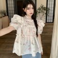 Miniatyrbillede 3 af 10: Blomsterskjortebluse XL XL