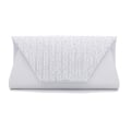 Miniatyrbild 1 av 10: Silks Diamond Bankettväska Single Shoulder Chain Bag VIT White