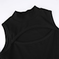 Pikkukuva 5 / 10: Turtleneck Cutout Onesie Off-shoulder Pitkähihainen Onesie MUSTA black M