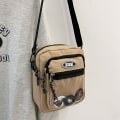 Miniatyrbilde 10 av 10: Lerret skulderveske Crossbody Bag KHAKI Khaki