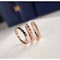 Miniatyrbillede 8 af 10: Honeycomb Fashion Ring Eternity Ring C C C