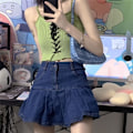 Miniatyrbild 1 av 10: Crop Top Stickad Camis GRÖN green