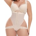 Miniatyrbilde 3 av 8: 2-i-1 Peach Butt Curvy Tummy Shaper Midjetrener med rumpe Nude M