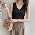 Miniatyrbillede 1 af 10: Tank Top Crop Top SORT Black