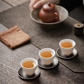 Pikkukuva 7 / 10: Alloy Tea Cup Mat Retro teetarjotin PRONSSI Bronze