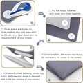 Miniatyrbild 9 av 10: Påslakan Snap Clips Cover Snaps VIT 2ST 2ST White 2PCS-2PCS