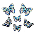 Miniatyrbillede 1 af 7: Butterfly Rhinestone Beaded Patches Sy på Crystal Patches