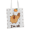 Pikkukuva 1 / 10: Kangaskassi Sarjakuva Capybara Tote 4 4 4
