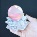 Miniatyrbillede 3 af 9: Crystal Ball Base Glas Kugle Holder Krystal Kugle Display Stand