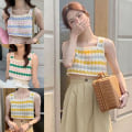 Miniatyrbild 8 av 10: Crop Tops Bikini Tanks BLÅ Blue